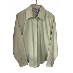 Lilly Pulitzer Green Gingham Button Down Shirt Women’s Size 8